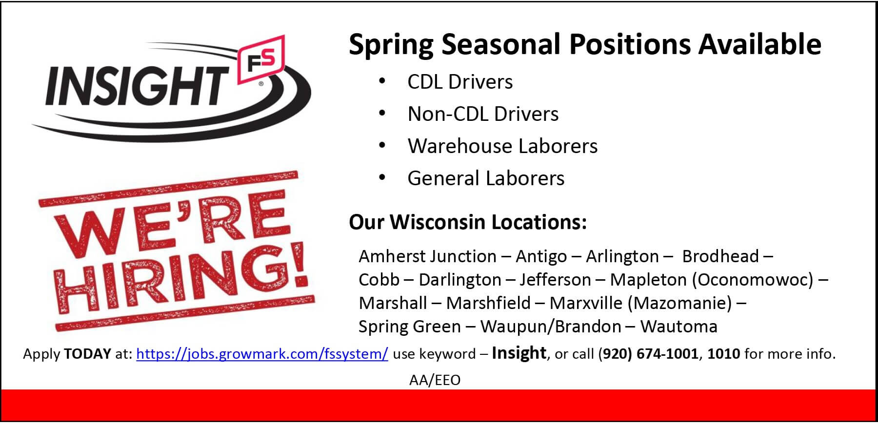 Seasonal Positions